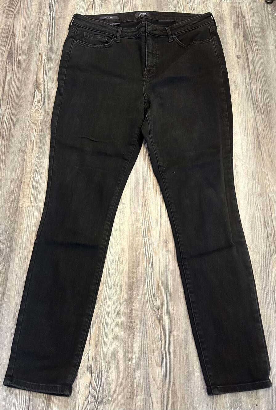 NYDJ Ami Skinny Jeans Size 14 Black